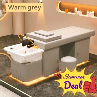 Head Spa bed TOYAMA Excellence compleet &ndash; warm Grey