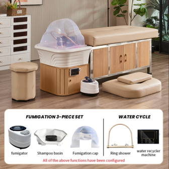Head Spa bed MACHIYA Premium compleet - Beige