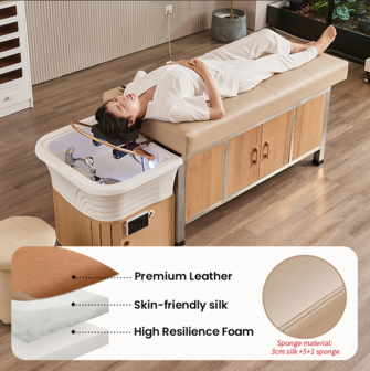 Head spa bed Toyoka LuxStar XL compleet - beige