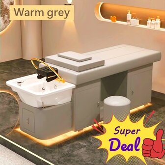 TOYAMA Head Spa bed Excellence compleet &ndash; warm Grey