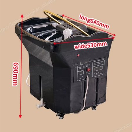 Mobile Head spa wash basin KIOTO Premium &ndash; Black