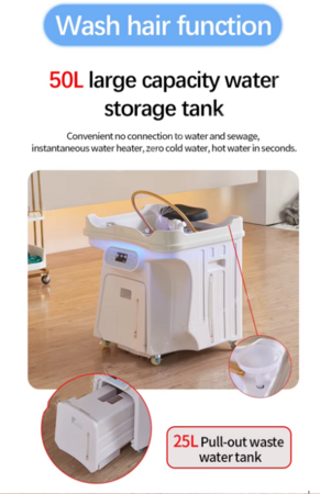 Mobile Head spa sink NIKKO ProLux complete &ndash; White