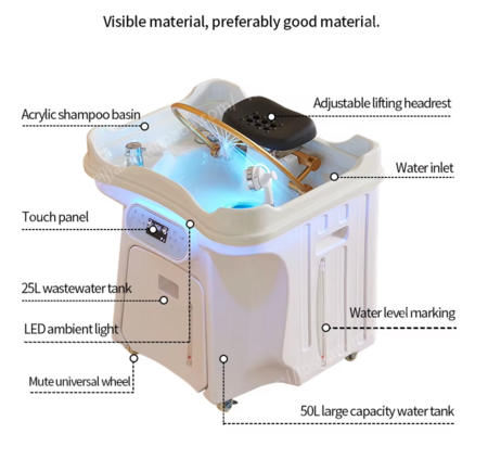 Mobile Head spa sink NIKKO ProLux complete &ndash; White