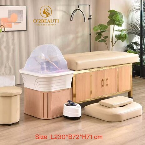 Head Spa bed MACHIYA Premium compleet - Beige