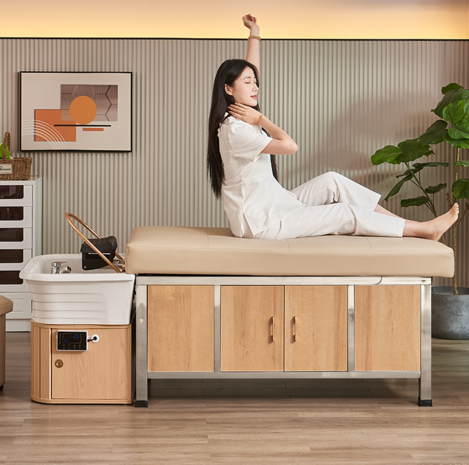 Head spa bed Toyoka LuxStar XL compleet - beige