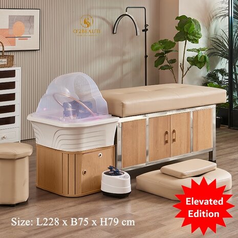 Head spa bed Toyoka LuxStar XL compleet - beige